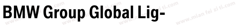 BMW Group Global Lig字体转换